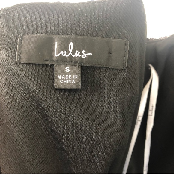 Lulus Bubbly Black Sequin Bodycon Mini Dress Small - Picture 4 of 12
